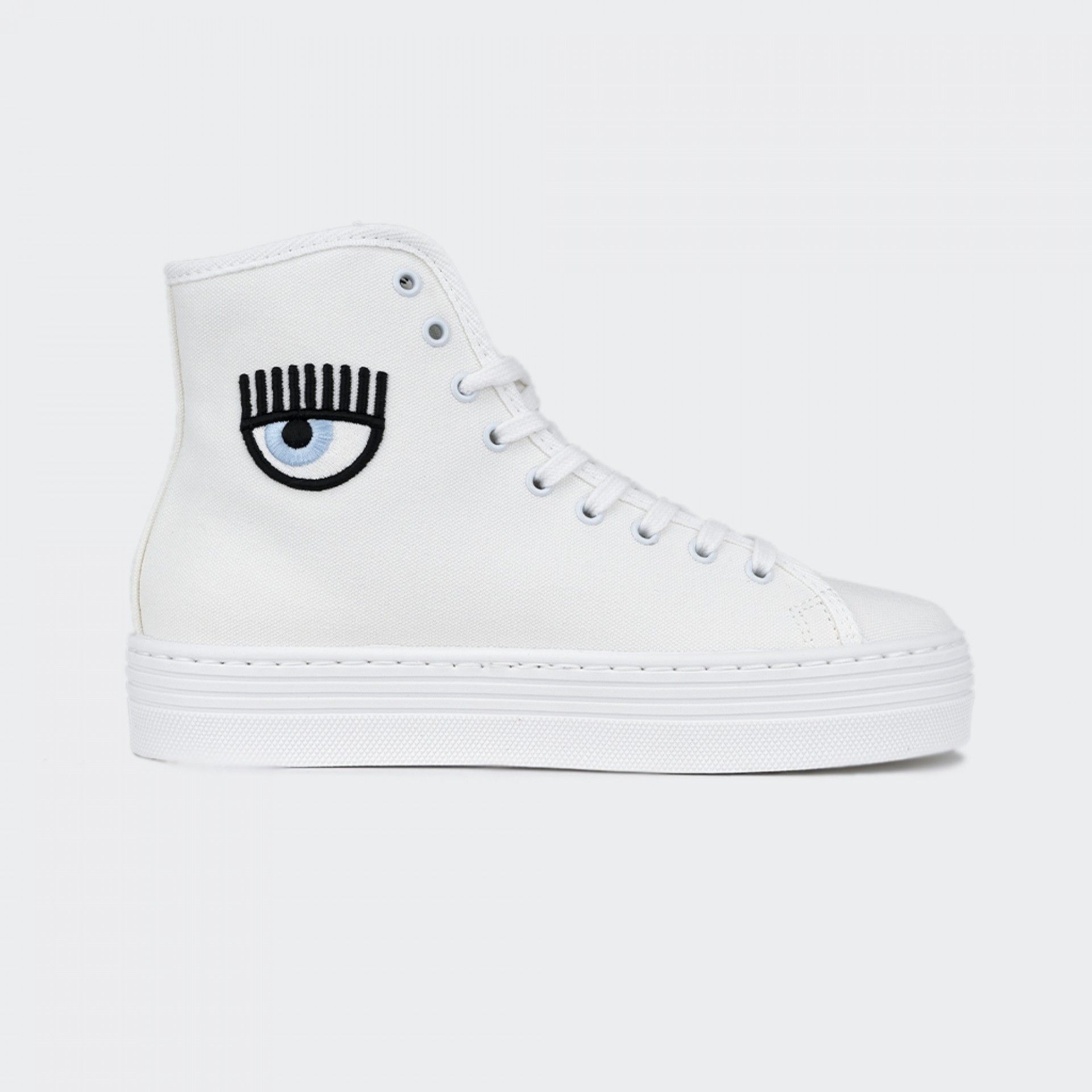 Baskets à logo et patch Chiara Ferragni