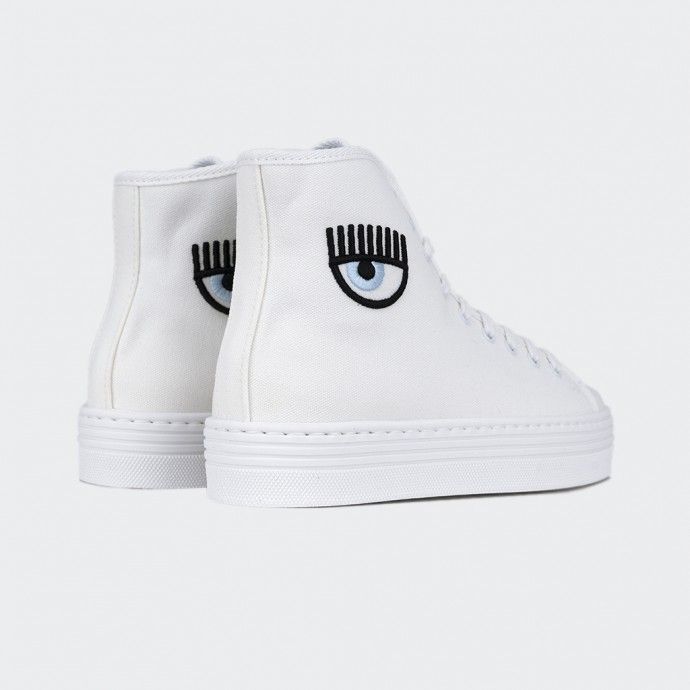 Baskets à logo et patch Chiara Ferragni