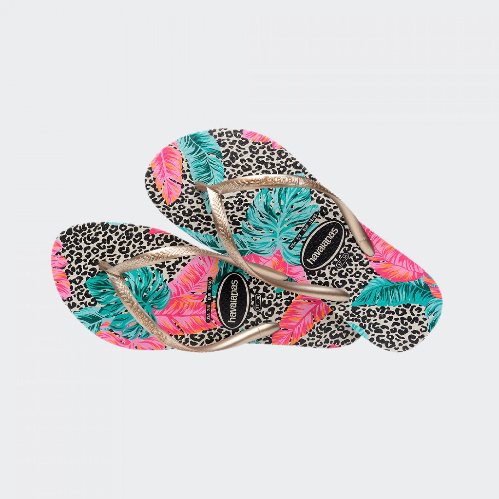 Havaianas Slim Animal Floral Flip Flops