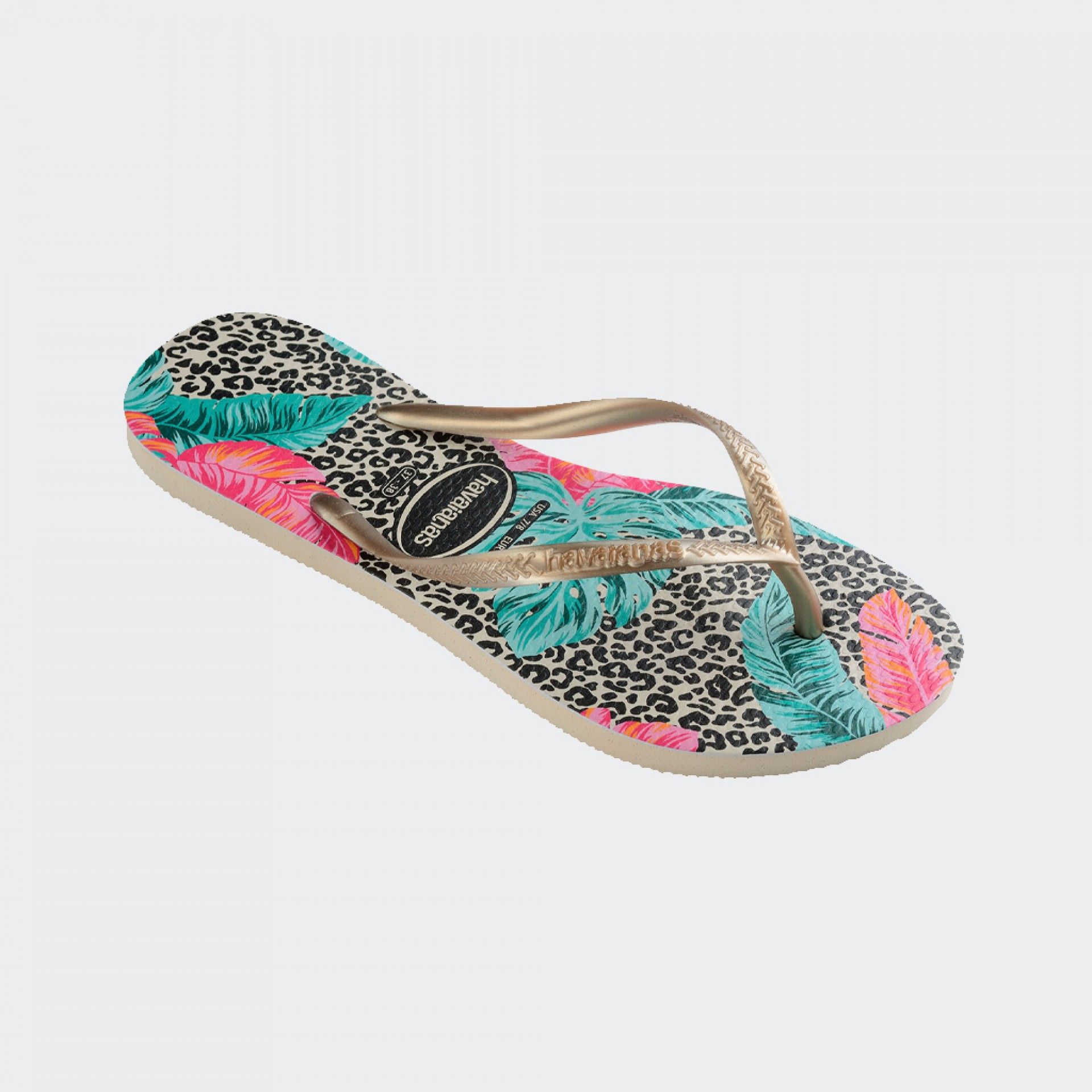 Havaianas Slim Animal Floral Flip Flops