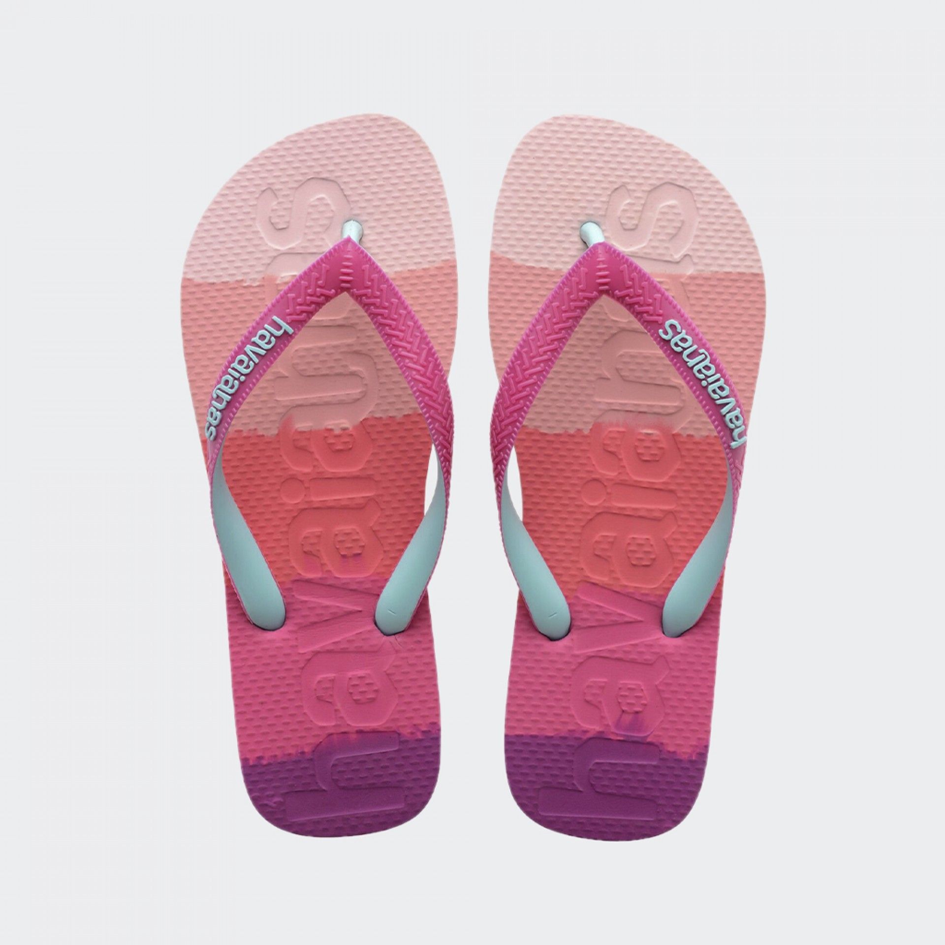 Chinelos Havaianas Top Logomania Gradient Pink Gum