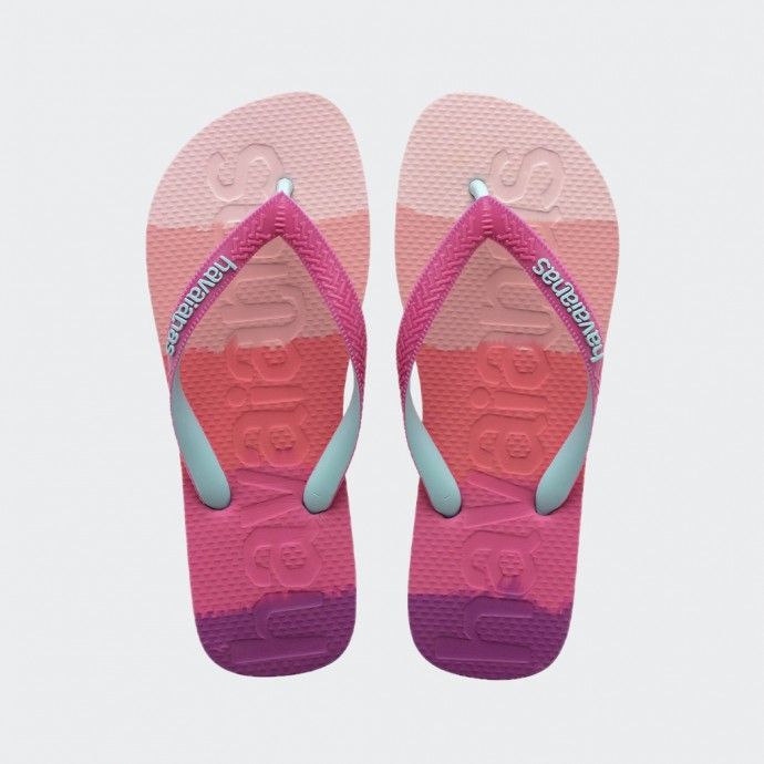 Chinelos Havaianas Top Logomania Gradient Pink Gum
