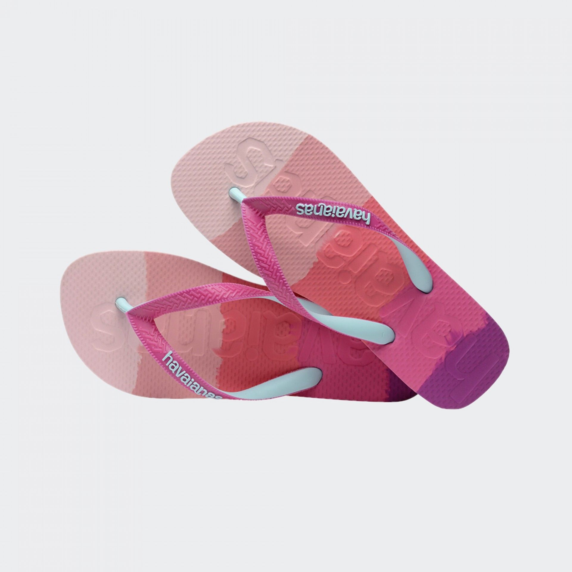 Chinelos Havaianas Top Logomania Gradient Pink Gum