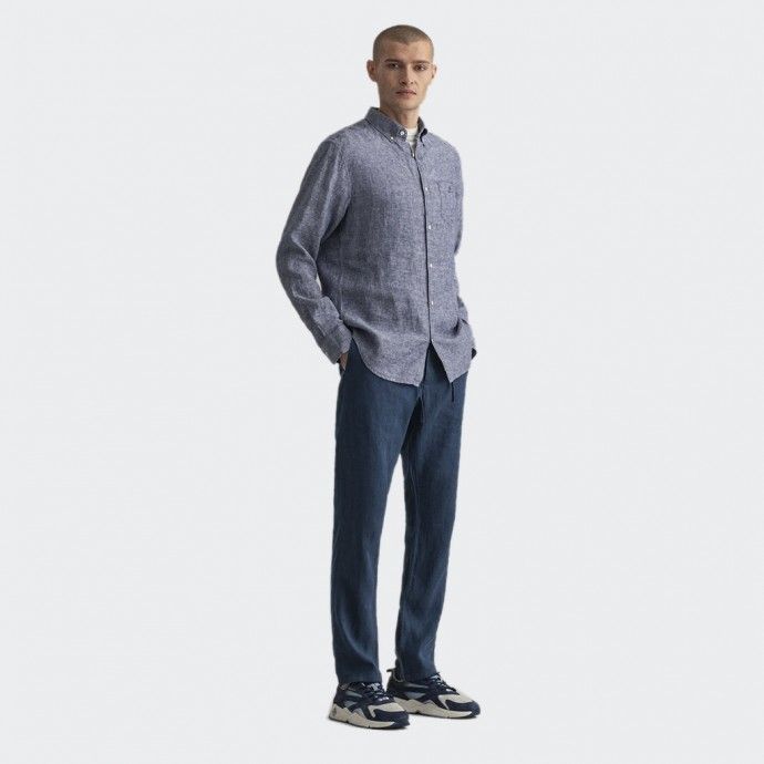 Camisa de Lino Azul GANT