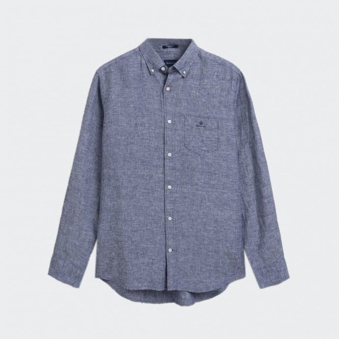 Camisa de Lino Azul GANT