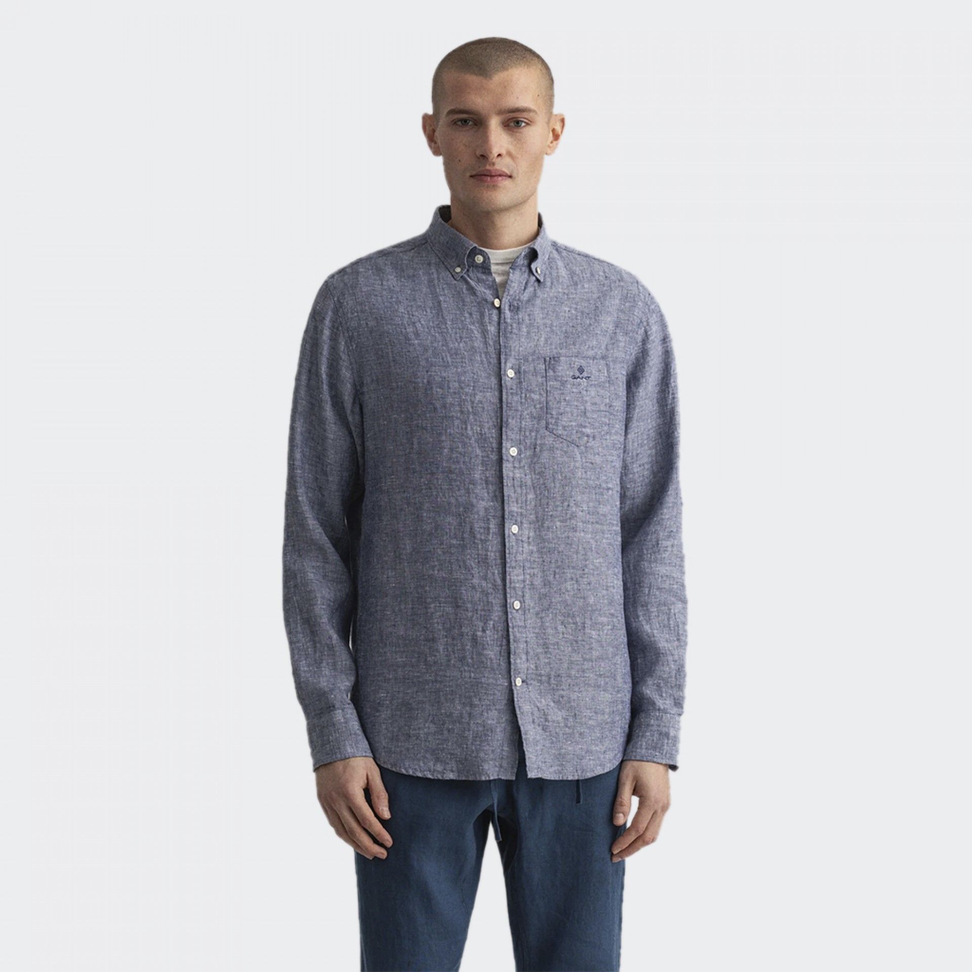 Camisa de Lino Azul GANT