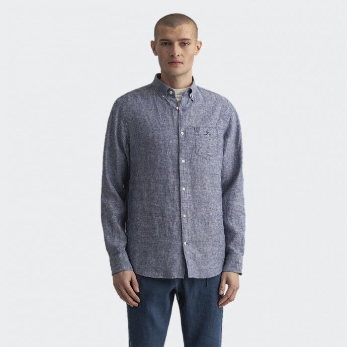Camisa de Lino Azul GANT