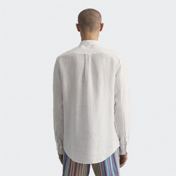 Camisa de lino de corte regular de Gant
