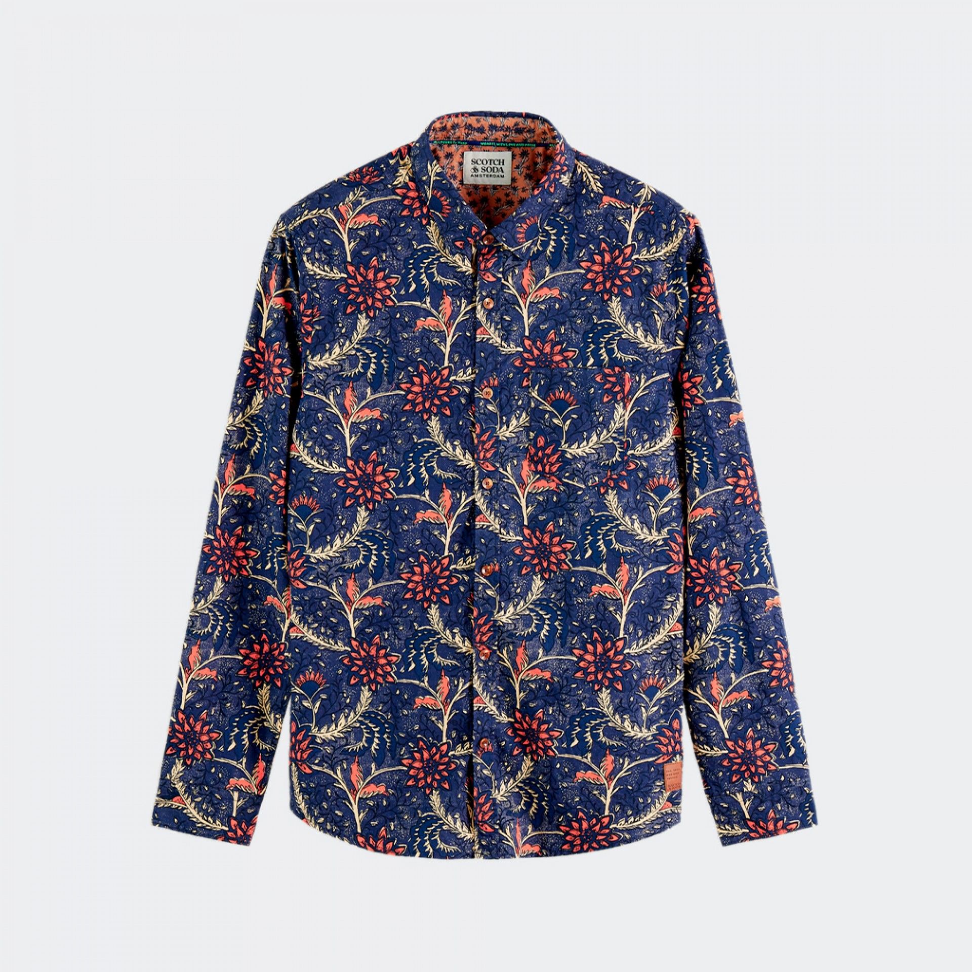 Camisa ajustada estampada de Scotch & Soda