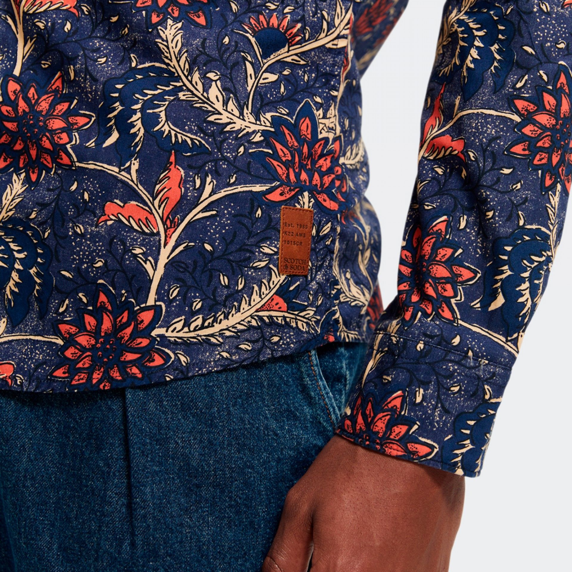 Camisa ajustada estampada de Scotch & Soda