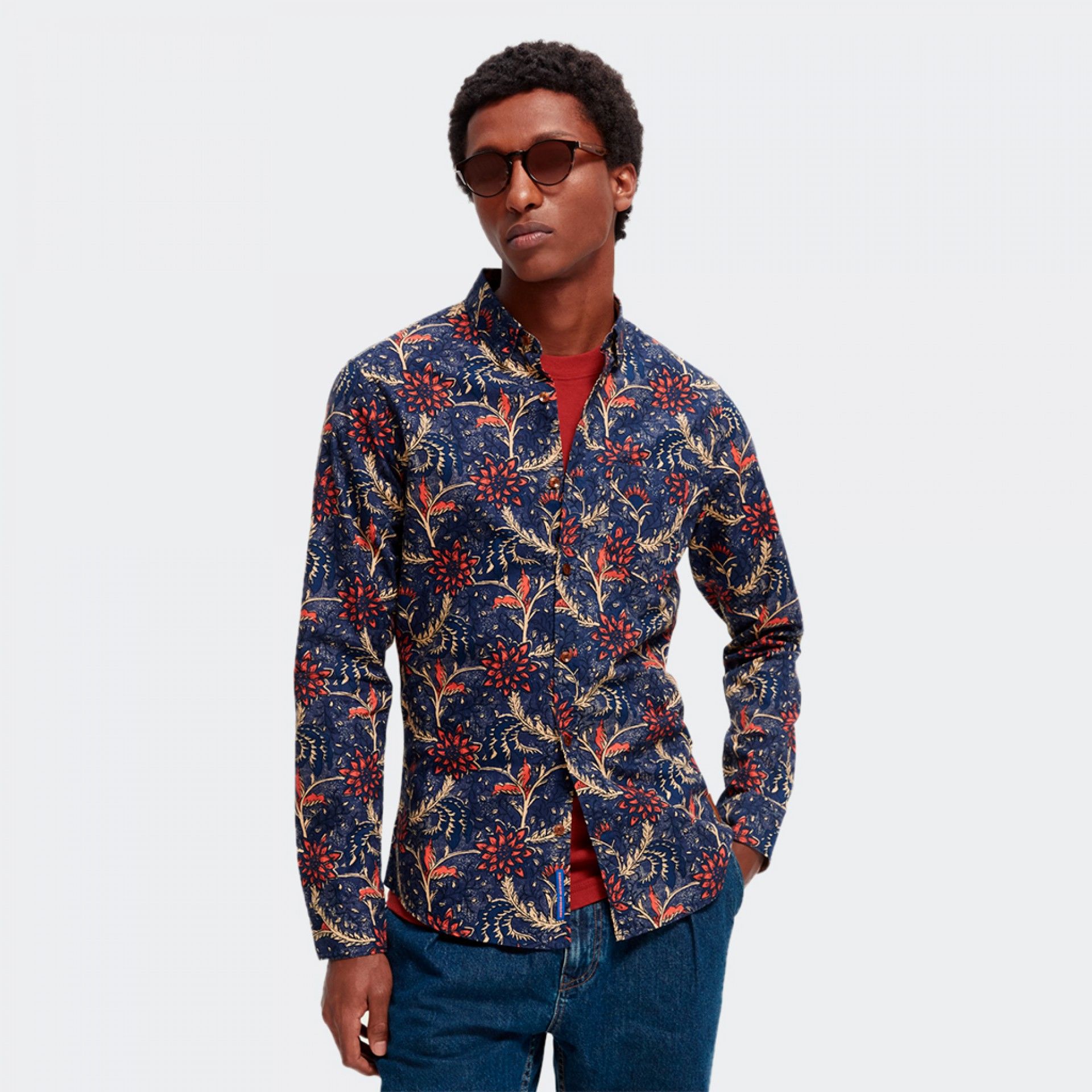 Camisa ajustada estampada de Scotch & Soda