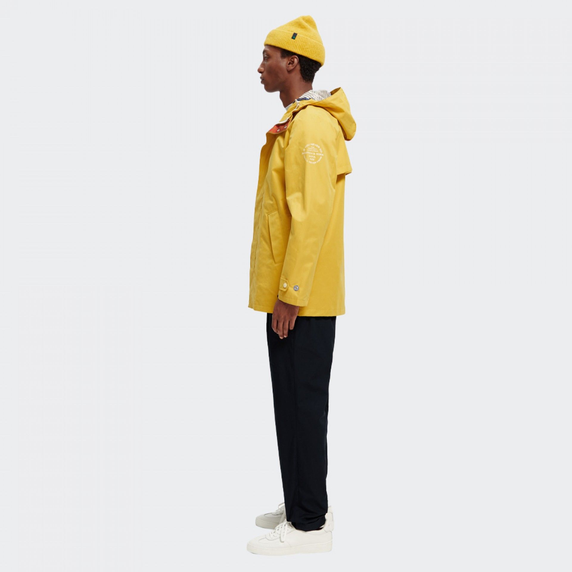 Scotch & Soda Waterproof Hooded Parka with Side Pockets