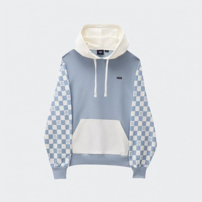 Vans Peace Checkerboard Blocked Hoodie Blue