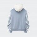 Vans Peace Checkerboard Blocked Hoodie Blue Vans Peace Checkerboard Blocked Hoodie Blue