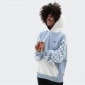 Vans Peace Checkerboard Blocked Hoodie Blue Vans Peace Checkerboard Blocked Hoodie Blue