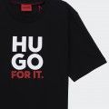 Hugo Logo T-Shirt Black Hugo Logo T-Shirt Black