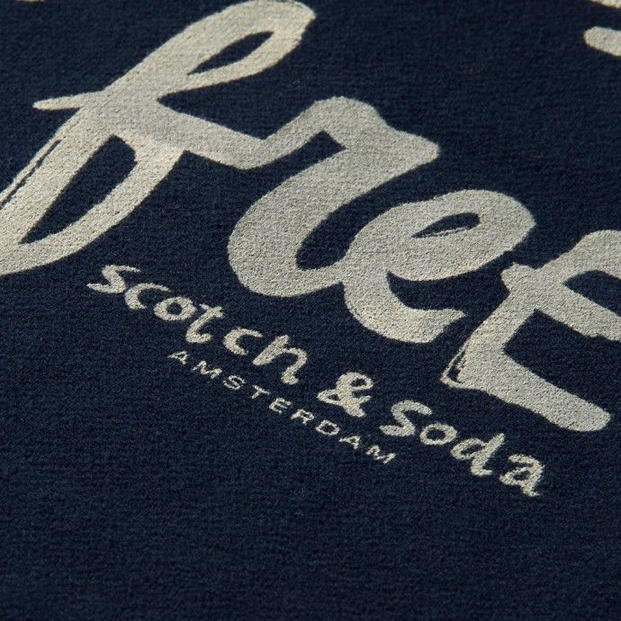 Sudadera polar con estampado gráfico de Scotch & Soda