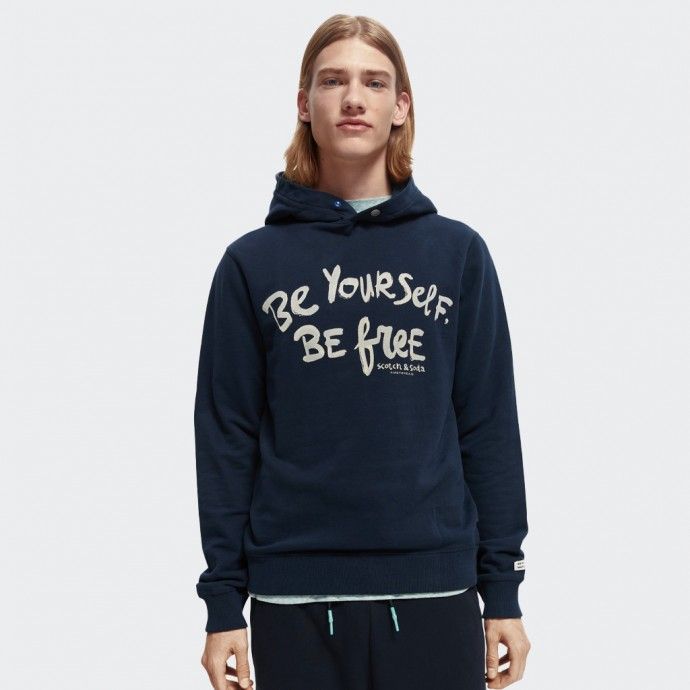 Sudadera polar con estampado gráfico de Scotch & Soda