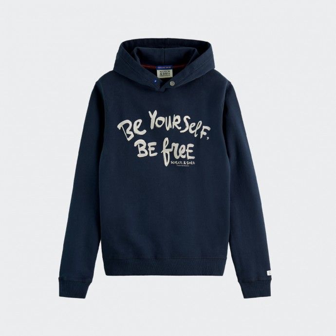 Sudadera polar con estampado gráfico de Scotch & Soda