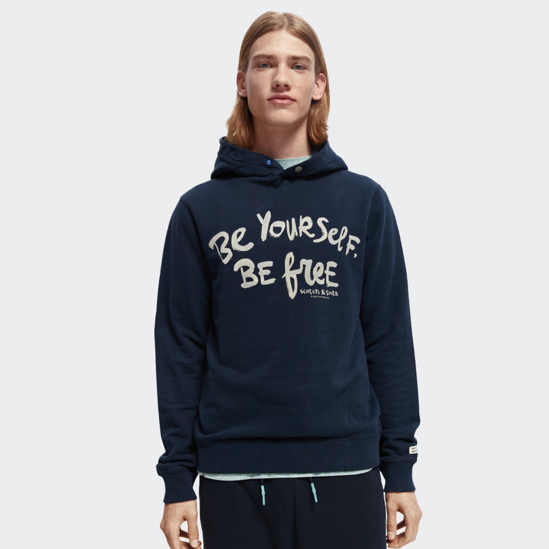 Sudadera polar con estampado gráfico de Scotch & Soda