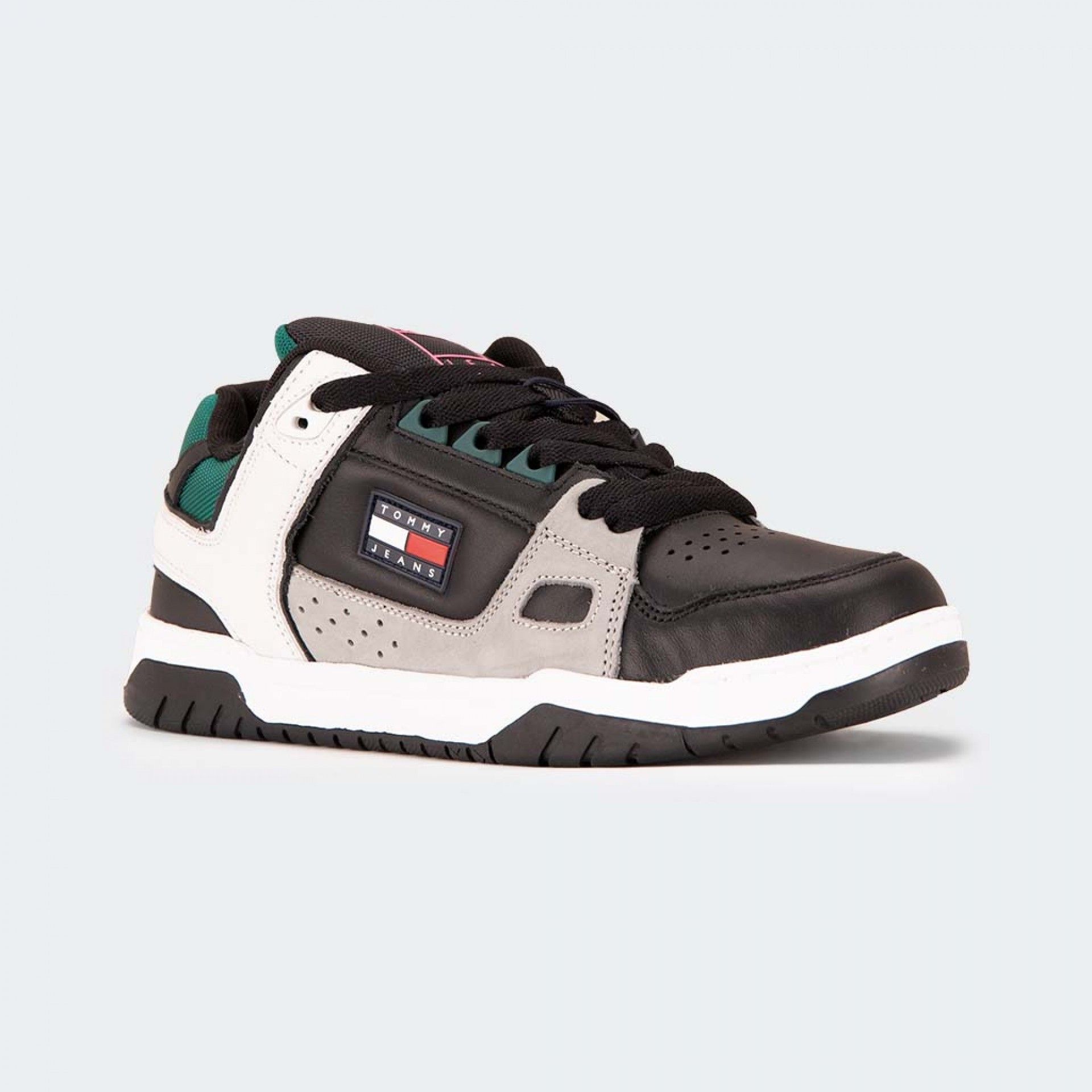 Hilfiger Leather Low Skate Sneakers