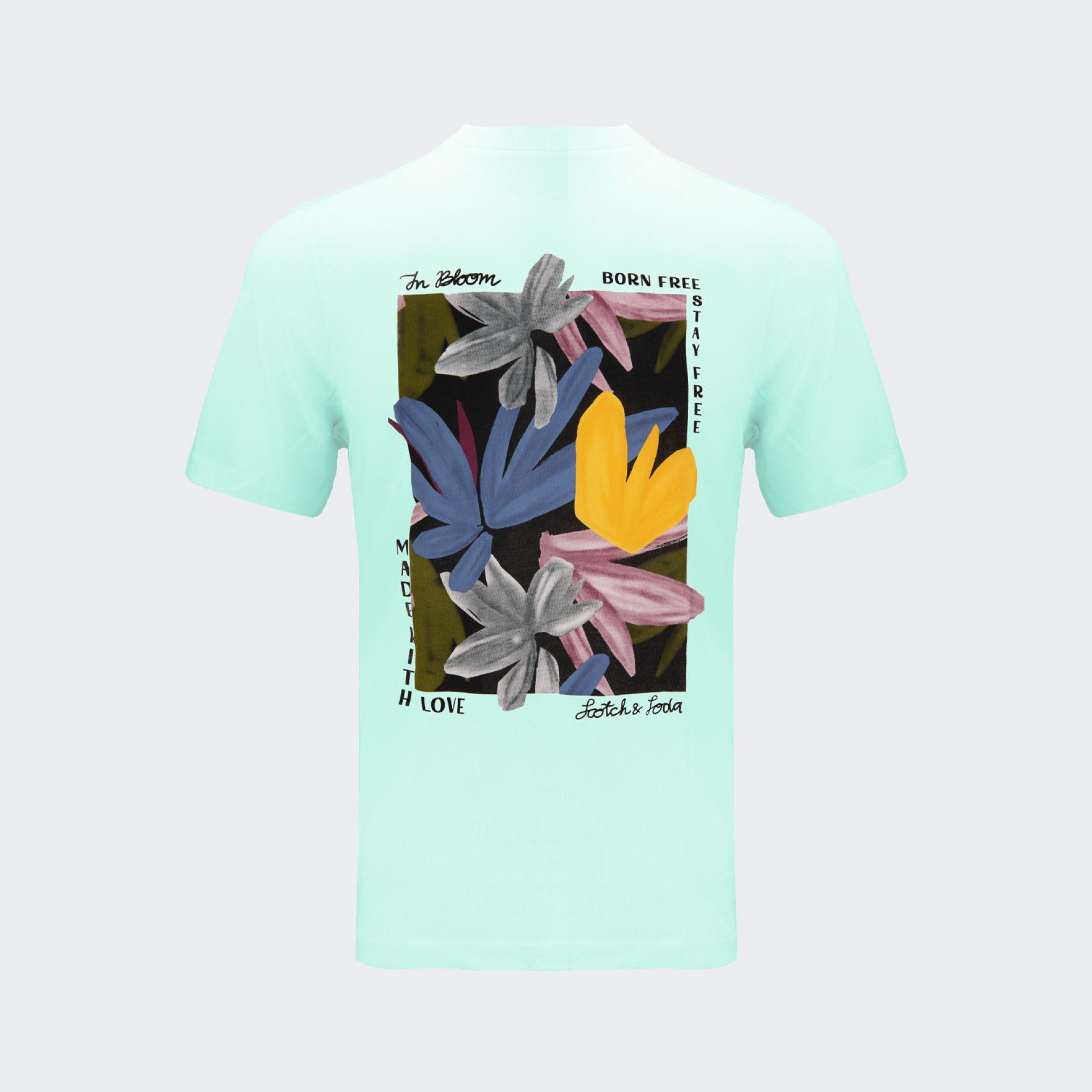 Scotch & Soda Artistic Print Round Neck T-Shirt