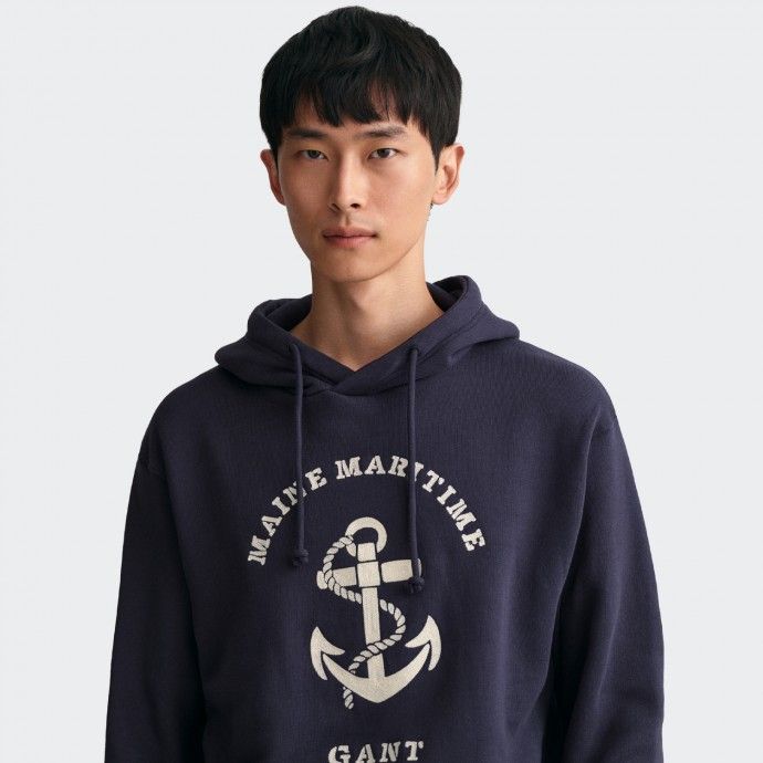 Sudadera GANT Maritime Marino