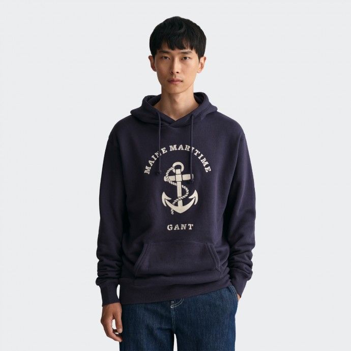 Sudadera GANT Maritime Marino