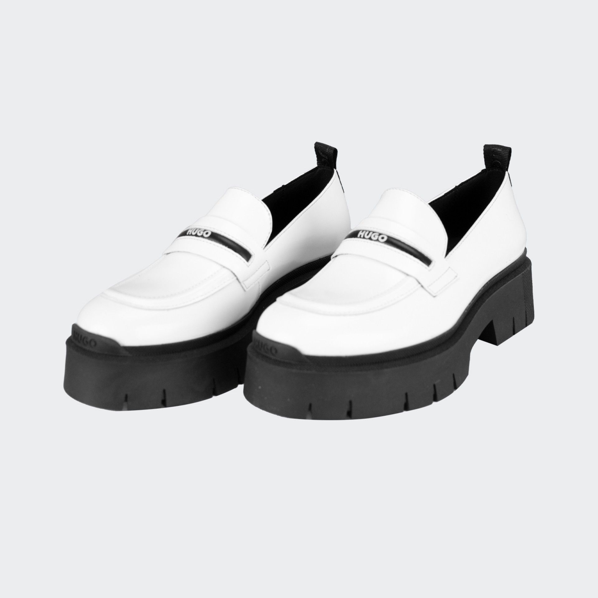 White Hugo Shoes