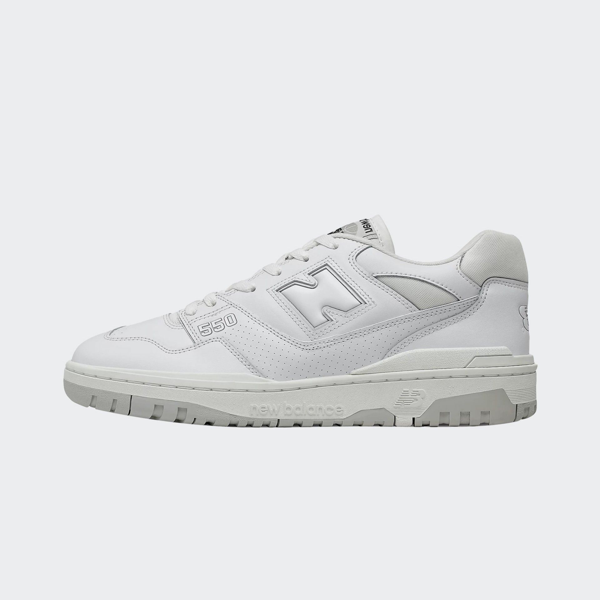 White New Balance 550 Sneakers