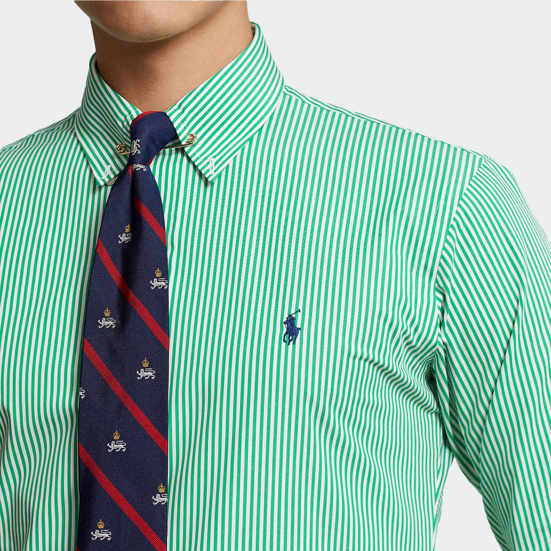 Chemise verte coupe slim Ralph Lauren