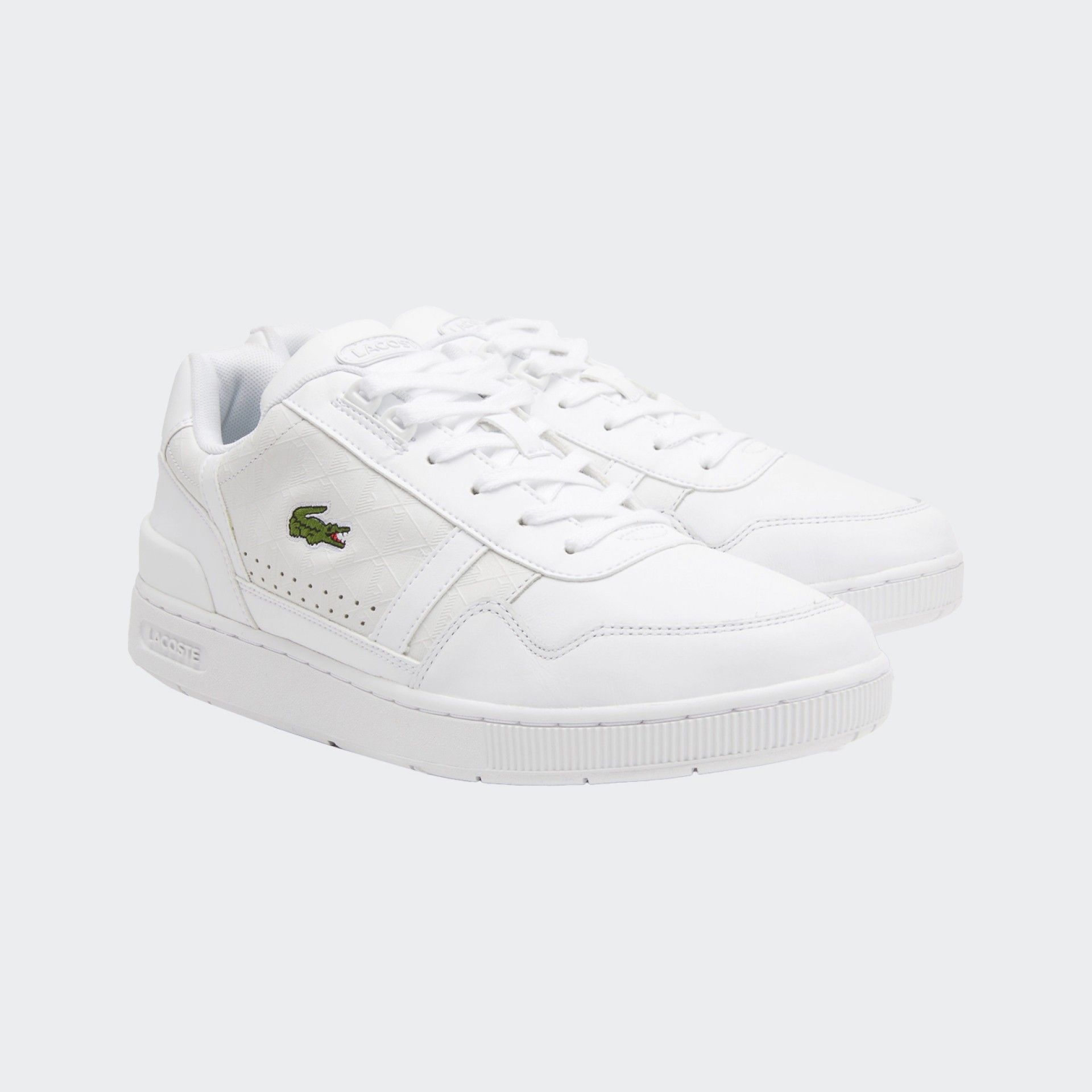 White Lacoste T-Clip Sneakers