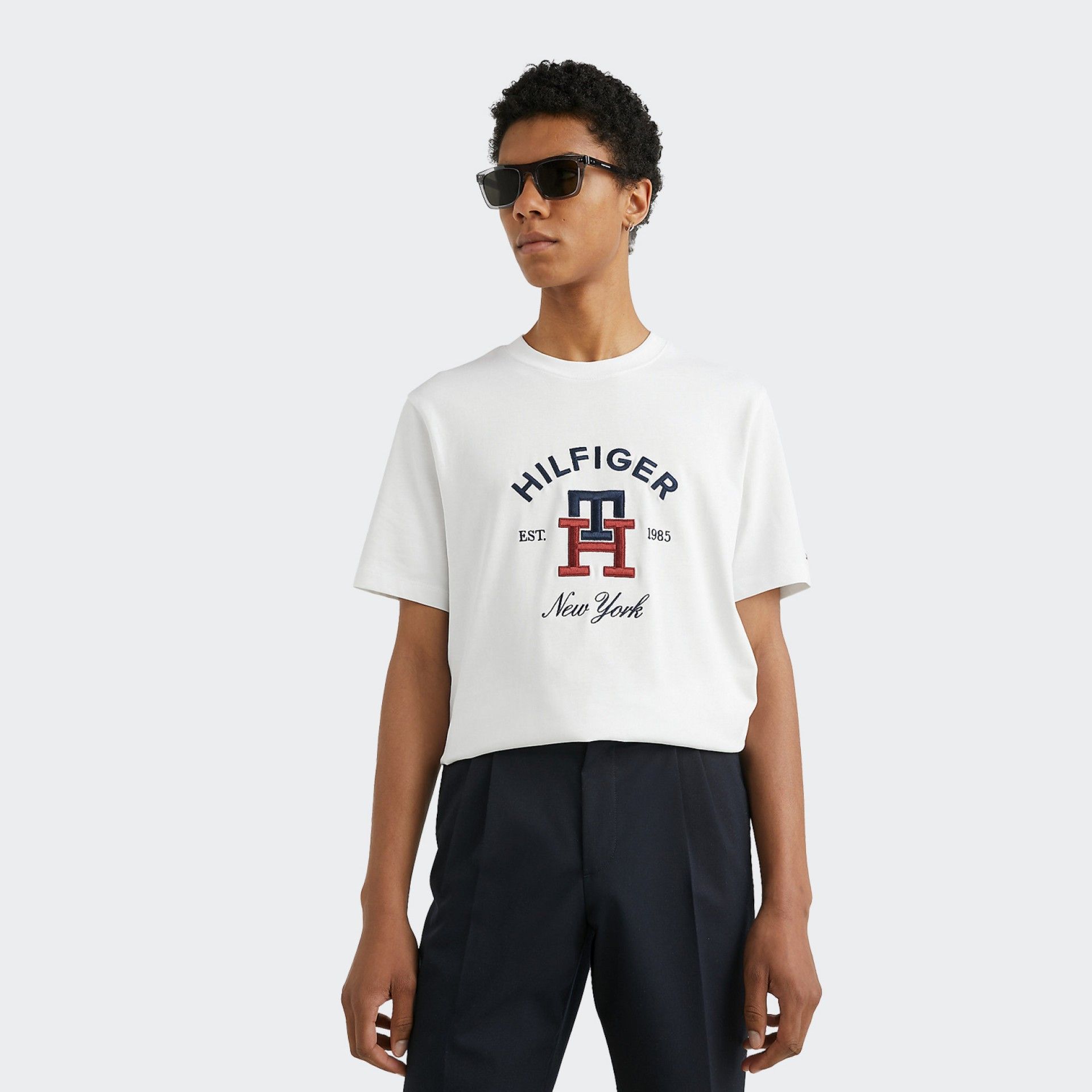 white Tommy Hilfiger T-shirt