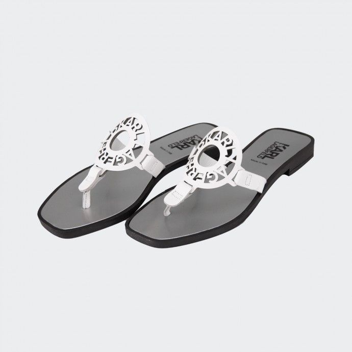 Karl Lagerfeld White Slipper