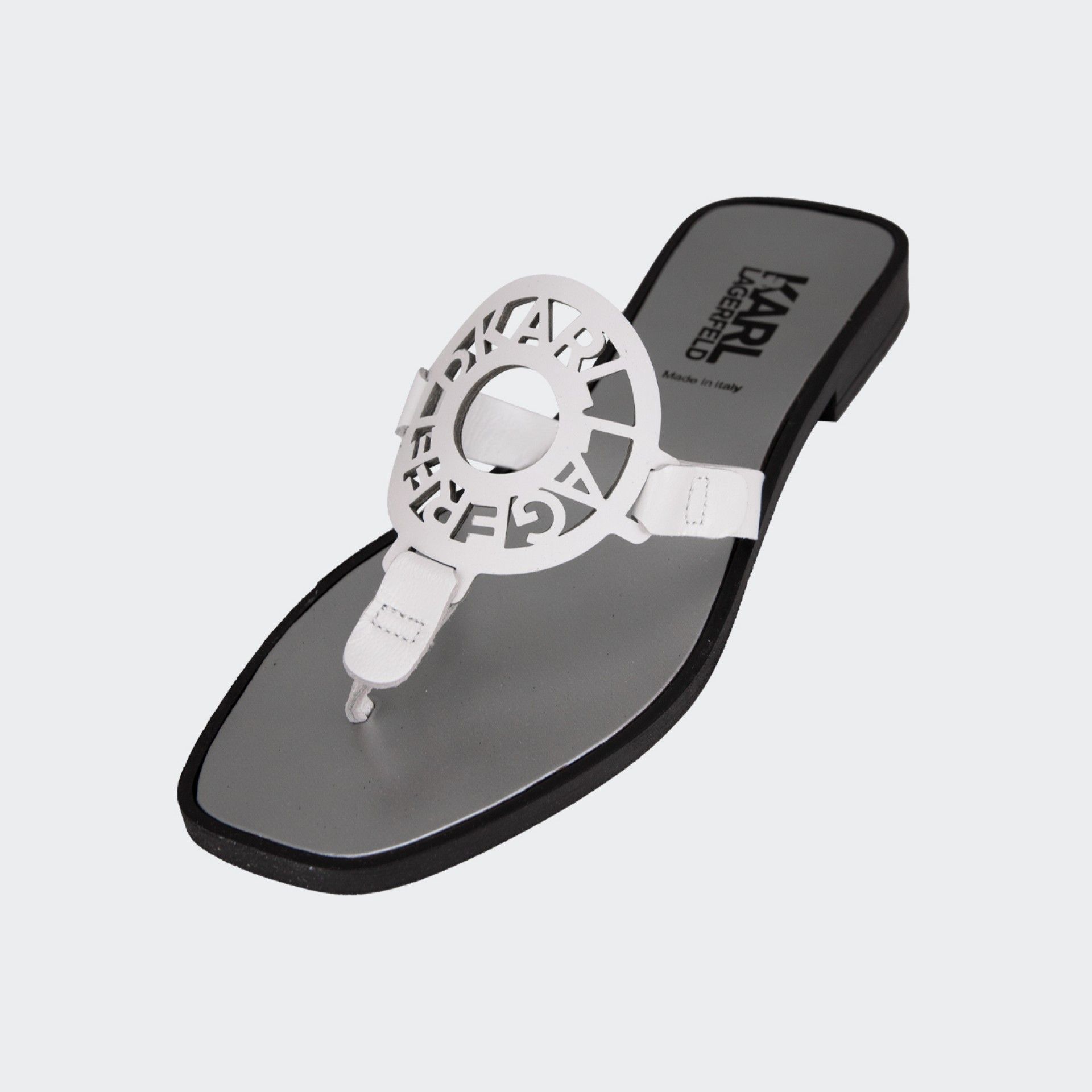 Karl Lagerfeld White Slipper