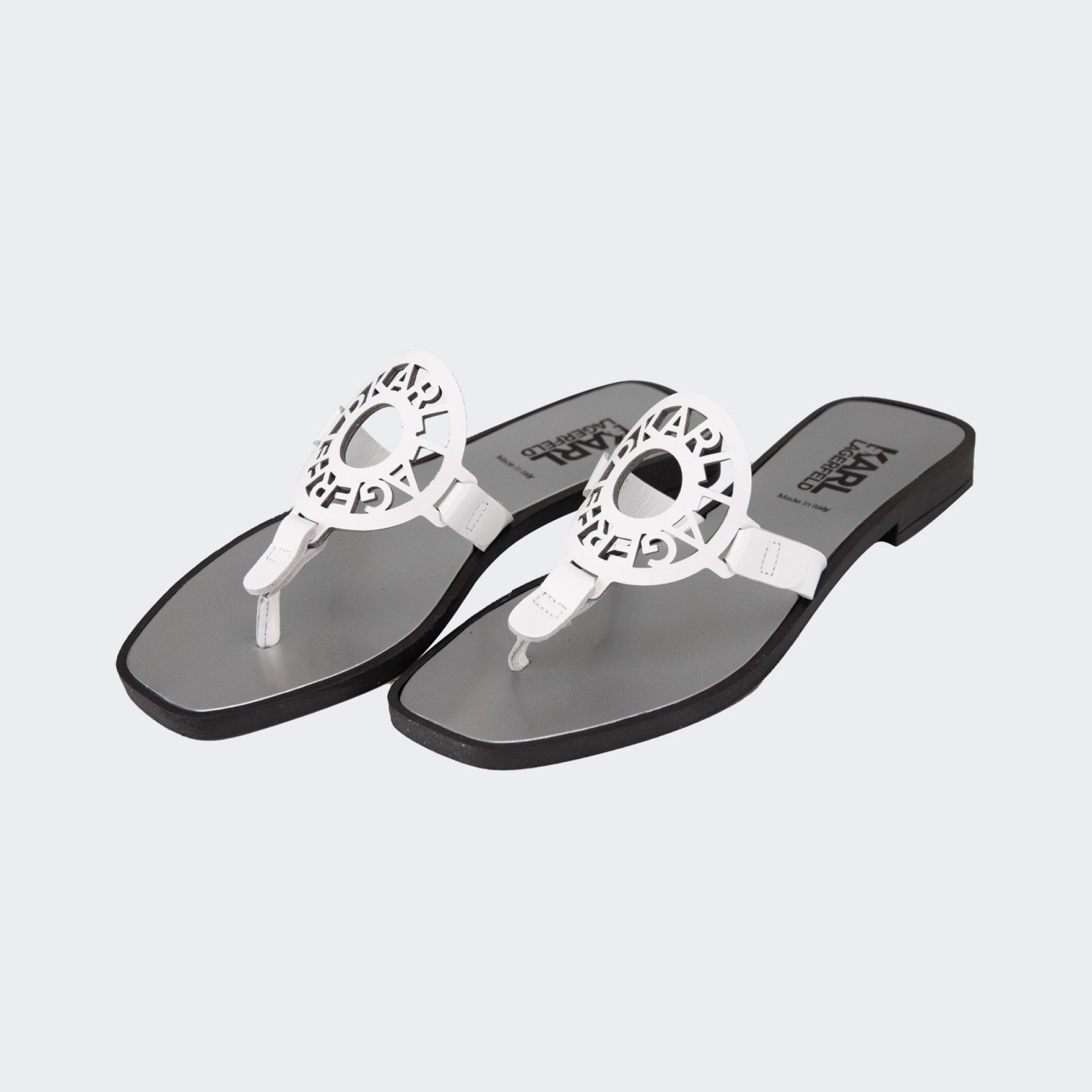 Karl Lagerfeld White Slipper