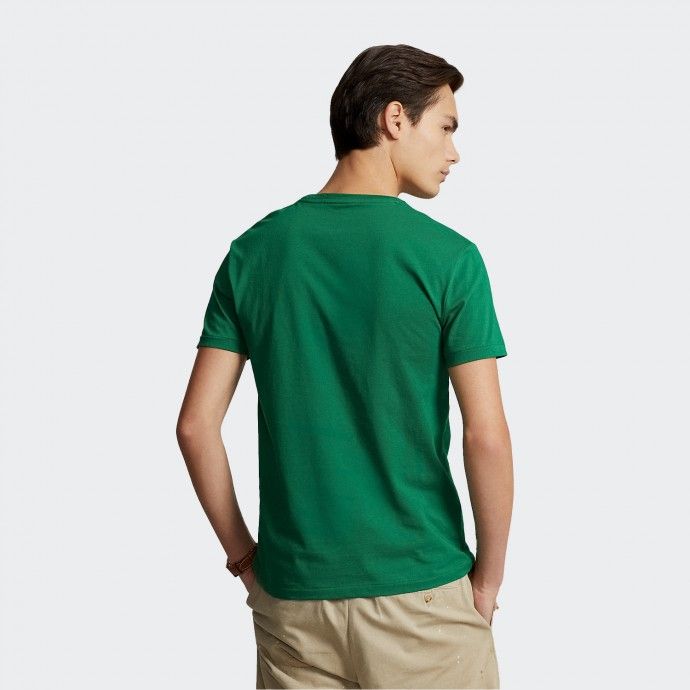 Camiseta de Algodón con Logotipo Bordado de Polo Ralph Lauren