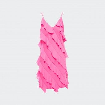 Vestido mini con volantes BSB