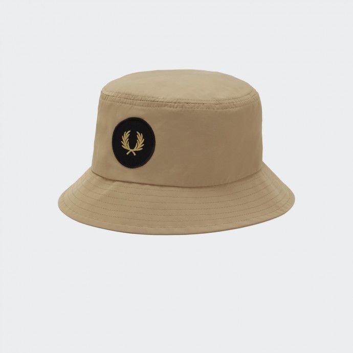 Bucket Fred Perry Laurel Wreath Patch Warm Stone