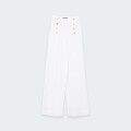 Pantalon palazzo taille haute Fracomina avec boutons dor�s