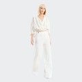 Pantalon palazzo taille haute Fracomina avec boutons dor�s