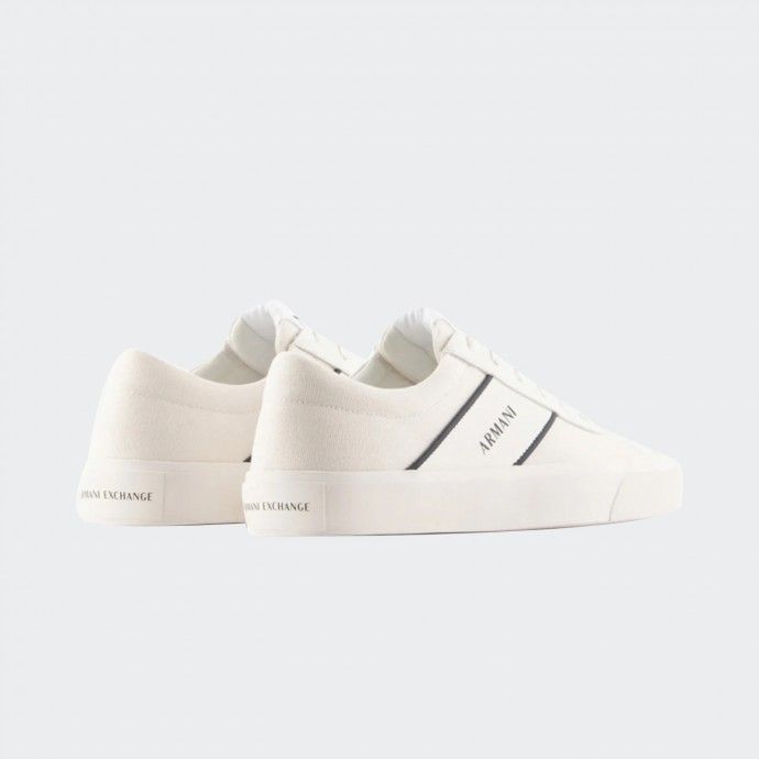 Armani Exchange logo leather sneakers