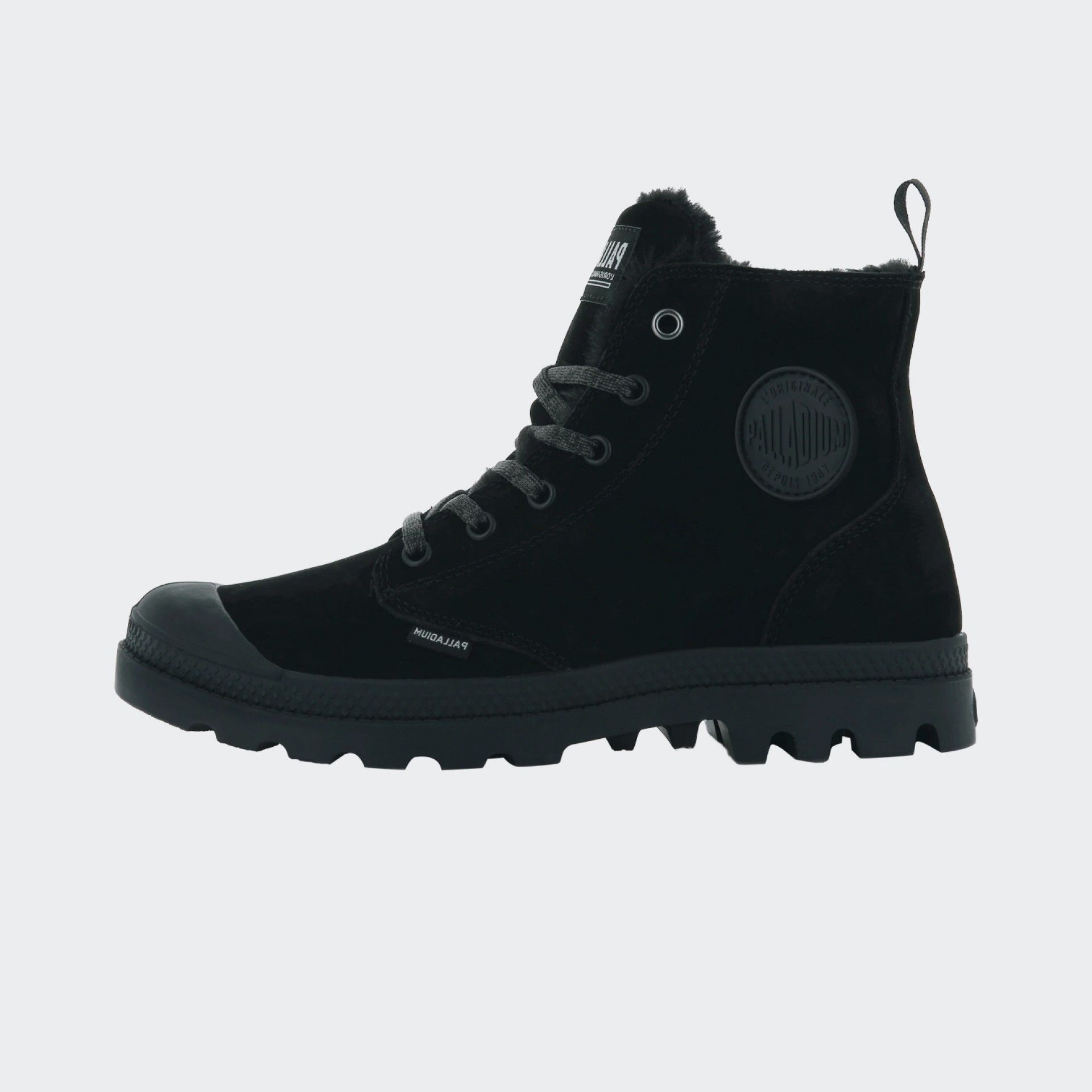 Botas de lana con cremallera alta Palladium Pampa