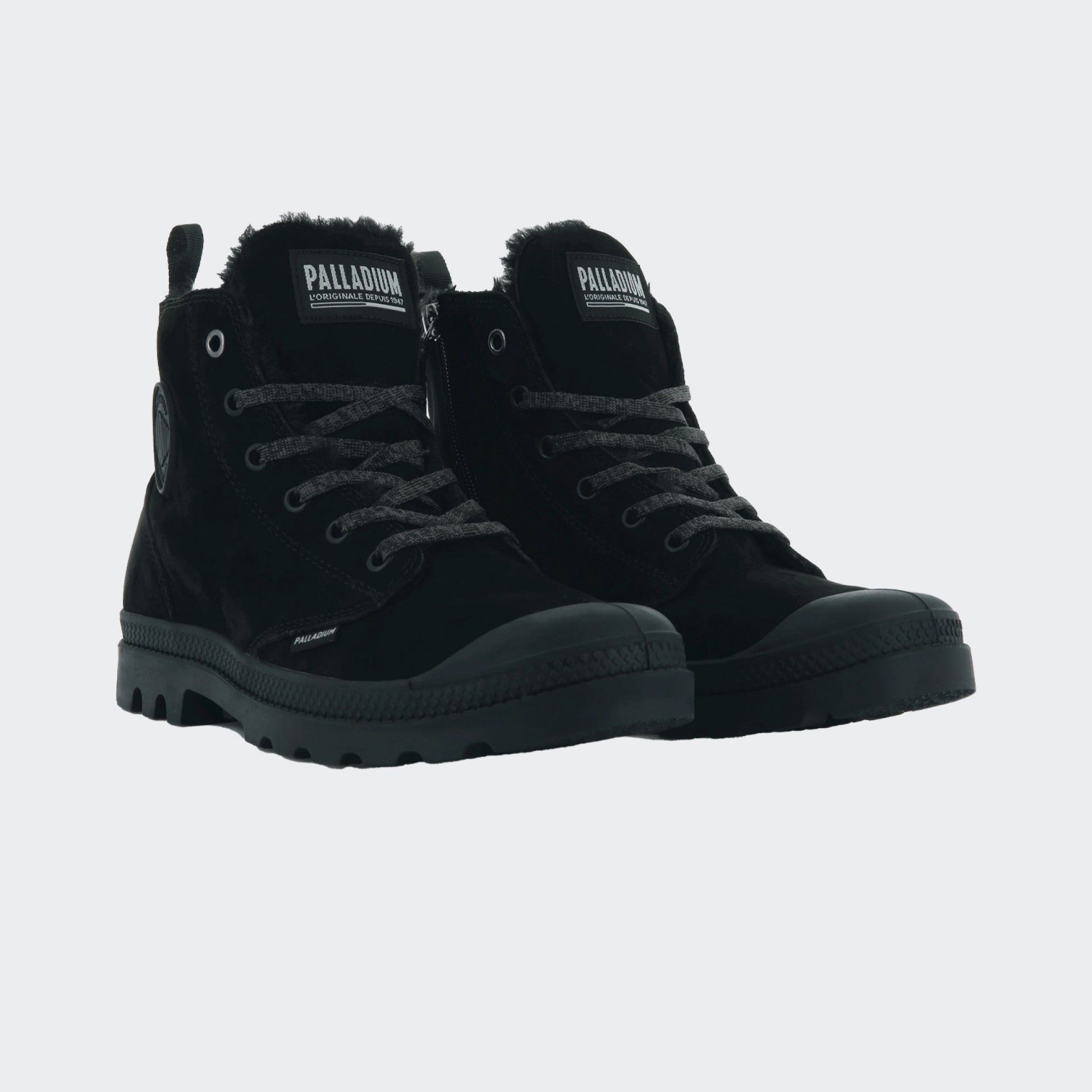 Botas de lana con cremallera alta Palladium Pampa
