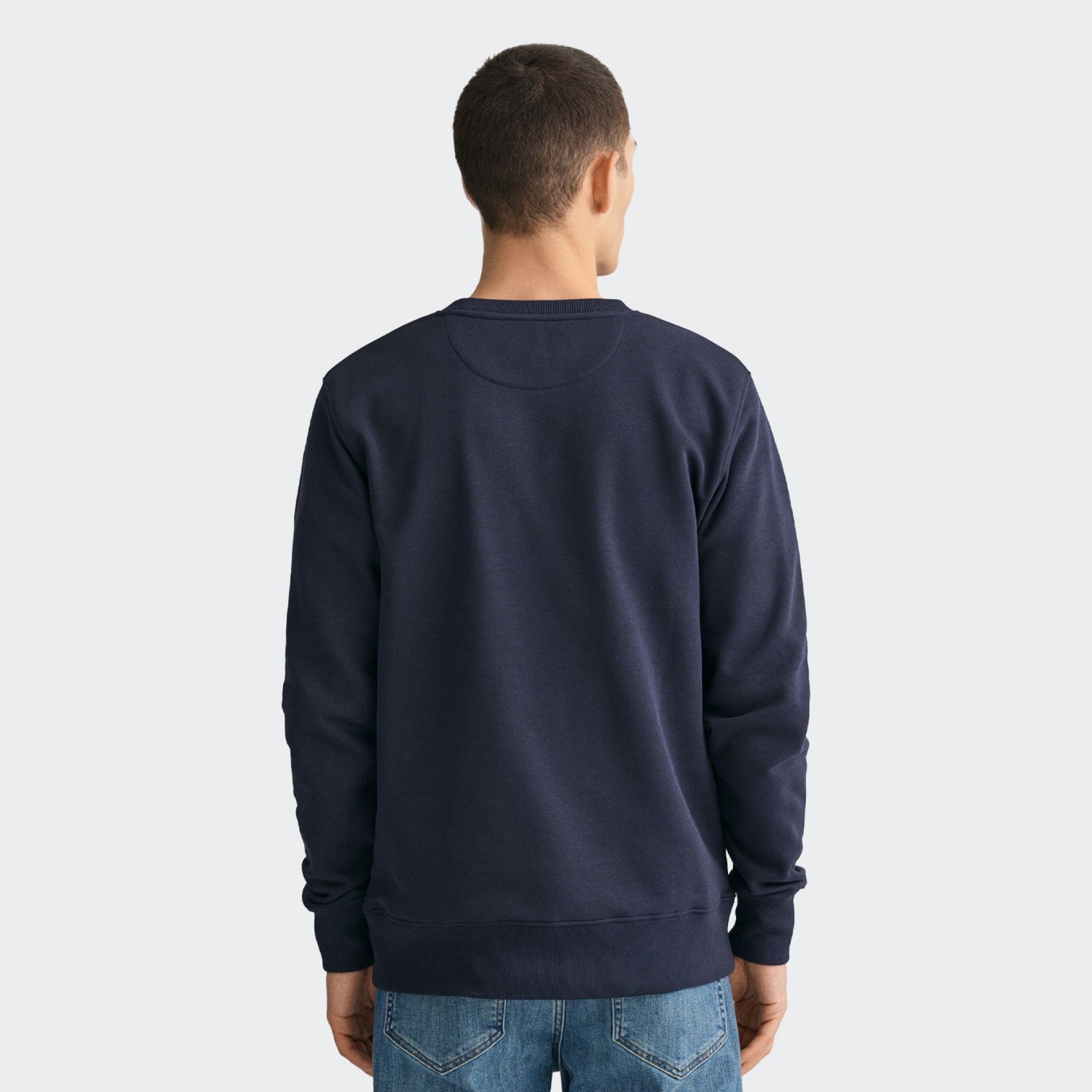 GANT Embroidered Shield Navy Sweatshirt