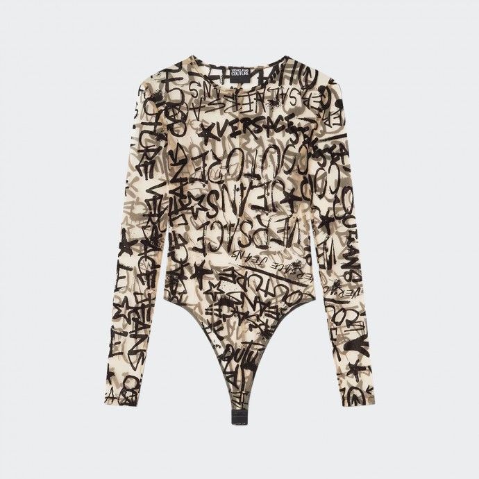 Versace Jeans Couture Beige Bodysuit