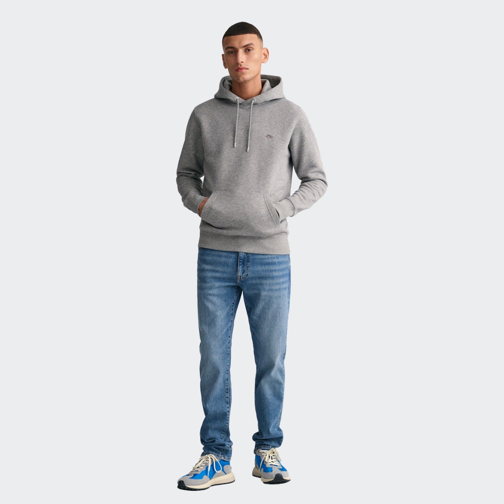 Sudadera con capucha gris Gant