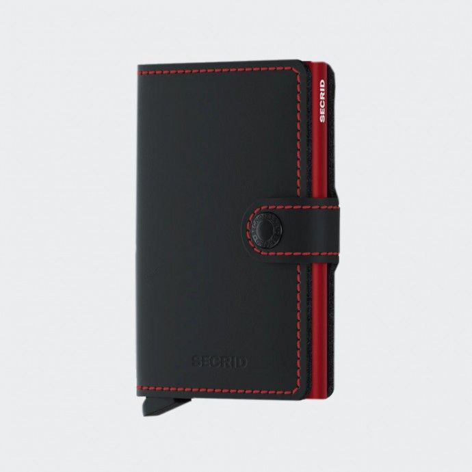 Secrid Miniwallet Matte Black & Red Wallet