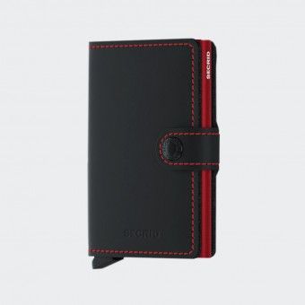 Secrid Miniwallet Matte Black & Red Wallet