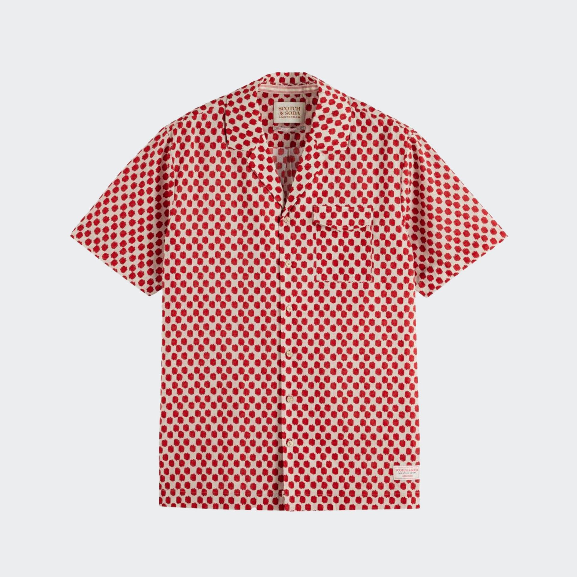 Camisa de manga corta con estampado de Scotch & Soda